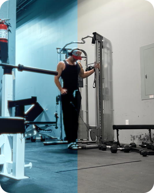 iPhone Cinematic Blue Gym LUT